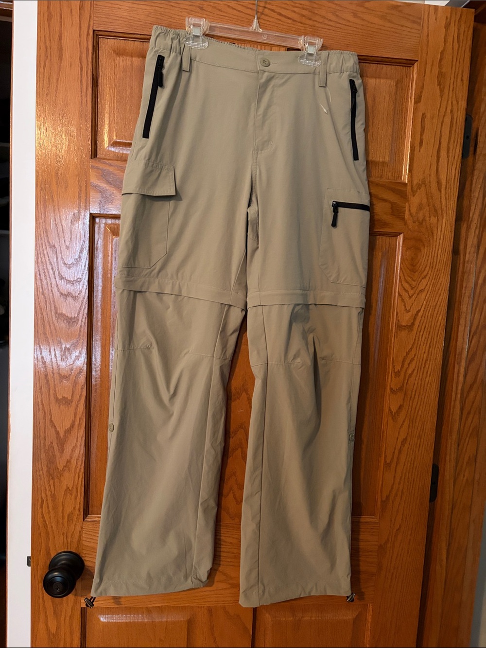 Womens Convertible Cargo Pants - Light Khaki